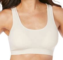 Plus Size Women's The Olivia All-Around Support Comfort Sports Bra By Leading Lady In Whisper Nude (Size 2X)