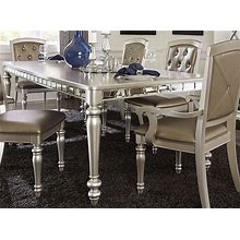 Homelegance Orsina Silver Extendable Dining Table