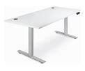 Electric Adjustable Height Desk - 72 X 30", White - ULINE - H-7599W
