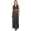R&M Richards Womens Embellished Pleated Evening Dress