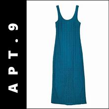 Apt. 9 Dresses | Apt 9 Woman Sheath Lace Dress Sleeveless Size Xs | Color: Blue | Size: Xs