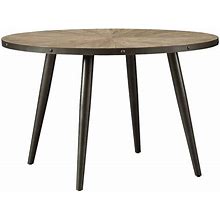 Ashley Coverty Round Dining Table In Light Brown