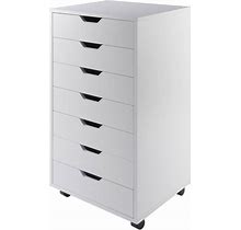 Halifax 7 Drawer Cabinet With Casters White - Winsome