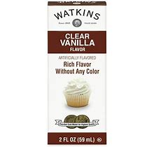 Watkins, Imitation Clear Vanilla Extract, 2 Fl Oz, 1 Pack (Liquid, Ambient, Plastic Container)