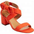 Wide Width Women's The Aralyn Sandal By Comfortview In Red Orange (Size 7 1/2 W)