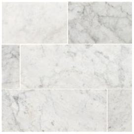 Carrara White 4" X 12" Honed Marble Tile Sample