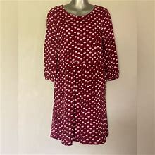 Boden Dresses | Boden Floral Dress With Pockets 3/4 Sleeves Size 14 | Color: Pink | Size: 14