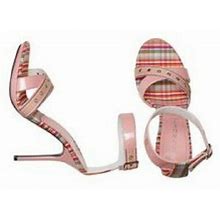 Casadei Pink Patent Shoes Heels Ankle Strap 8.5