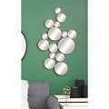 Cosmoliving By Cosmopolitan Gold Contemporary Metal Wall Mirror, 40 X 22 By Ashley, Home Decor > Wall Decor > Wall Mirrors
