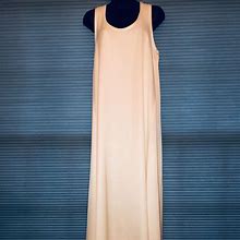 Helmut Lang Dresses | Rare Helmut Lang Racerback Tank Dress Long Sz M | Color: Tan | Size: M