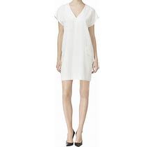 Bar Iii Dresses | Bar Iii Cap Sleeve White Shift Dress | Color: White | Size: S