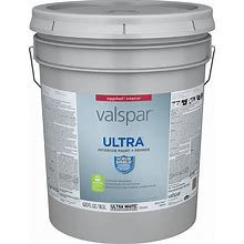 Valspar Ultra Eggshell Ultra White Tintable Latex Interior Paint + Primer (5-Gallon) | 007.0935304.008
