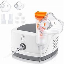 Nebulizer Machine For Adults: Premium Desktop Asthma Breathing Treatment Machine With 2 Set Accessories For Adults & Kids, Portable Compressor & Jet