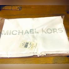 Michael Michael Kors Bags | Large Logo Woven Dust Bag | Color: Silver/White | Size: Os