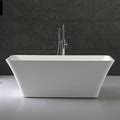 Wyndham Collection Tiffany 59 Inch Acrylic Double Ended Freestanding Bathtub - No Faucet Drillings WCBTK150459