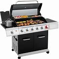 Royal Gourmet GA6402H 6-Burner Propane Gas Grill With Sear Burner And Side Burner, 74,000 BTU, Cabinet Style Outdoor BBQ Grill For Barbecue Grilling