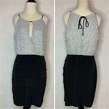 Black And Silver Dress Size Large | Color: Black/Silver | Size: L