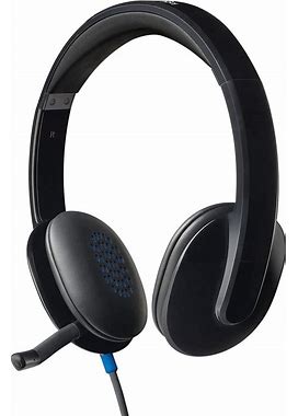 Logitech Headset High-Performance USB Headset With Mic H540 For Windows And Mac, Skype Certified, Black, Bulk Packaging (1)