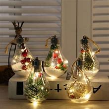 Gwong Light Christmas Luminous Wear-Resistant Transparent Tree Night Ball For Decoration Small