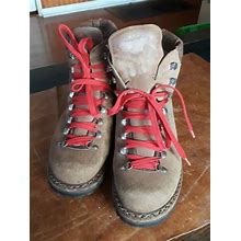 Vintage Lowa Mountaineering Leather Climbing Trail Hiking Boots Size