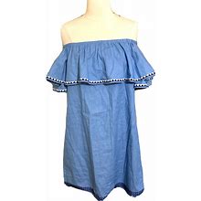 The Clothing Company Dresses | Nwt Off The Shoulder Knee Length Dress Size Small | Color: Blue | Size: S