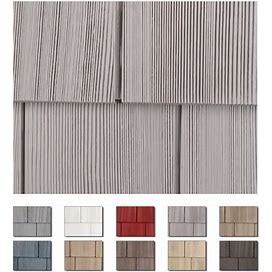 Homeside Select Double 7 Inch Cedar Shake Vinyl Siding (1/2 Square) Granite Gray - Pallet Of 20 Boxes
