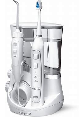 Waterpik White Complete Care 5.0 Water Flosser + Sonic Electric