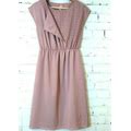 Downeast Dresses | Downeast Midi Dress | Color: Pink/Tan | Size: S