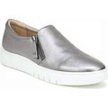 Wide Width Women's Hawthorn Sneakers By Naturalizer In Pewter Leather (Size 7 1/2 W)