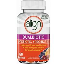 Align Prebiotic Probiotic Supplement Gummies, Natural Flavors, 60