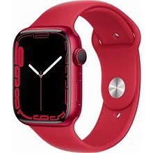 Pre-Owned Apple Watch Series 7 45mm Red - Aluminum Case - Red Sport Band (Refurbished Grade B)
