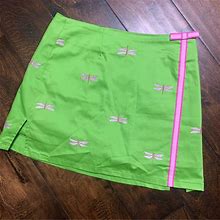 Lilly Pulitzer Shorts | Nwot Lilly Pulitzer Green Dragonfly Skort Size 0 | Color: Green | Size: 0