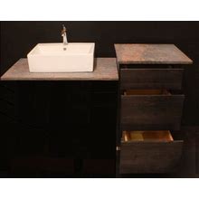 Kraftmaid 45"" Slate Maple Office / Bathroom Vanity Vessel Sink Base Cabinet