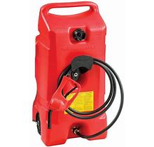 Scepter Flo N Go Duramax 14 Gallon Gas Fuel Tank Container Caddy With Pump, Red