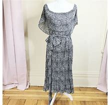 Michael Kors Dresses | Off The Shoulder Pleated Dress | Color: Black/White | Size: 3X