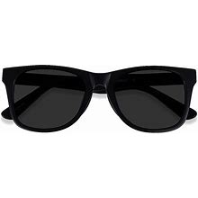 Black Square Acetate Sunglasses Online - Full-Rim - Ristretto - 1.6 Basic Tint Lenses