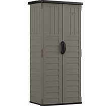 Suncast 2-Ft X 2-Ft Vertical Resin Storage Shed (Floor Included) In Gray | BMS1250SB