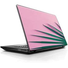 Laptop Notebook Universal Skin Decal Fits 13.3" To 15.6" / Pink Green Palm Frawns