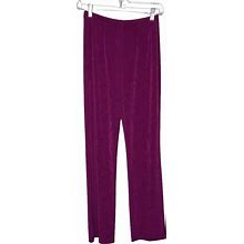Chico's Pants & Jumpsuits | Chicos Pants Womens Xs Tall Purple Slinky Travel Career Business Casual Commute | Color: Purple | Size: Xs