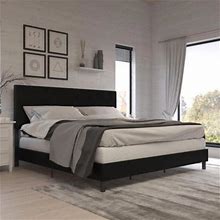 Jazmine Upholstered Bed, Black By Ashley, Furniture > Bedroom > Beds. On Sale - 35% Off