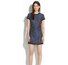 Madewell Dresses | Madewell Blue Tweed Sheath Dress | Color: Black/Blue | Size: 6