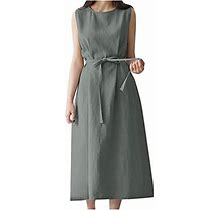 Linen Maxi Dress 100% Linen Dress Linen Dresses For Women 2119 Long Linen Dress For Women Linen Summer Dress The Drop Women's Fiona Relaxed Linen Mid