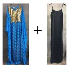 Lace African Dresses For Women Dashiki Loose African Clothes Bazin