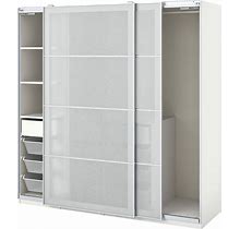 IKEA - PAX / SVARTISDAL Wardrobe Combination, White/White Paper Effect, 78 3/4X26x79 1/4 "
