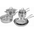 Henckels Clad H3 10-Pc Stainless Steel Cookware Set