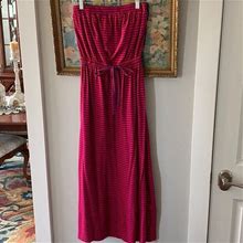 Loft Dresses | Loft Petite Strapless Jersey Dress. Size Sp | Color: Pink/Purple | Size: Sp