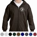 Hanes Ultimate Cotton Zip Up Hoodie In Dark Chocolate Size Large Cotton/Polyester | Rushordertees | Sample