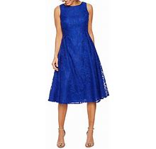 Danny & Nicole Dresses | Danny & Nicole Sleeveless Lace Fit & Flare Dress | Color: Blue | Size: 4