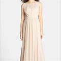 Jenny Yoo Dresses | Jenny Yoo Vivianne Bridesmaids Dress In Champaign Luxe Chiffon - Size 14 | Color: Cream | Size: 14