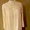 Old Navy Dresses | Lace And Cotton Off White Dress | Color: White | Size: L